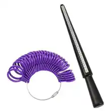 

Ring Size Mandrel Stick Finger Gauge Ring Sizer Measuring Jewelry Tool Set Jewelry Tools Set Ring Measurer Fashion