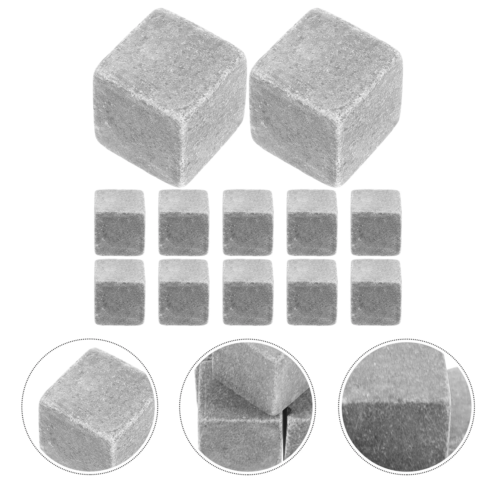 

12pcs Reusable Stones Cooling Whiskey Stones Household Rocks Supply