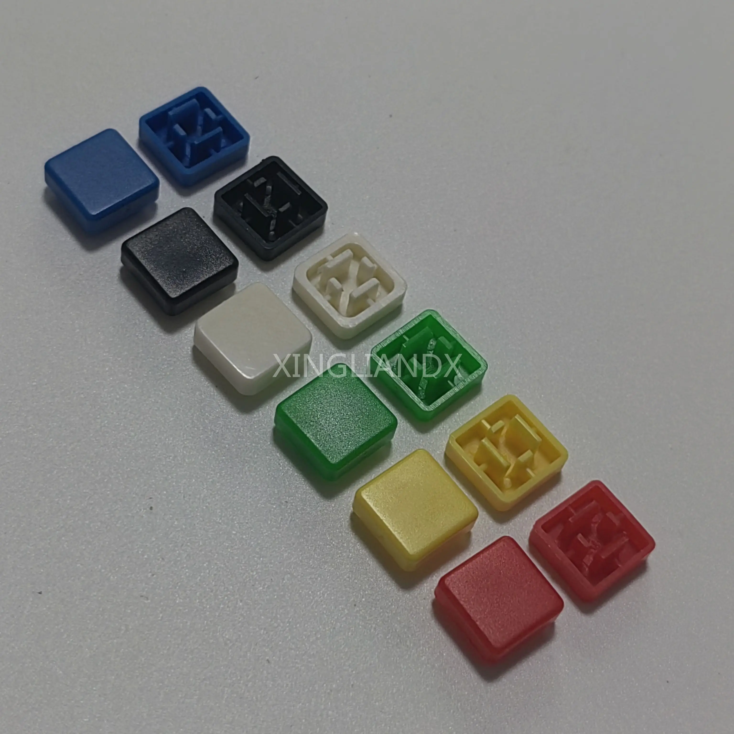 A14 10X10 short square foot switch button cap matching 12*12*7.3 switch Using cover button cap 100PCS push button switch tactile button caps toggle switch rubber cap