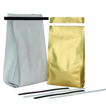 Bag White Coffee 100pcs strip Sealing Peel Ties Plastic Ties and Tin Stick Tools & Home Improvement Office Organization Drawers 3