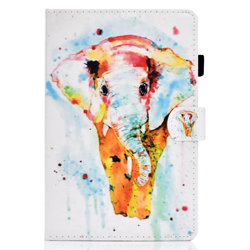 Premium Kids Protective Case for Galaxy Tab A8 2021 - Magnetic Wallet TPU Cover with Fun Print Design, 10.5 Inch