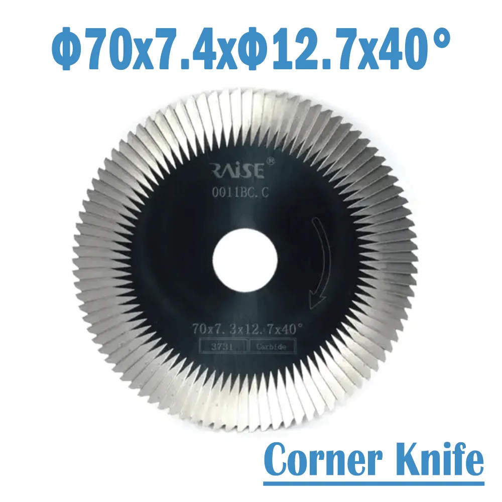 

Φ70x7.4xΦ12.7x40° Key Machine Cutter Carbide Corner Knife Angle Miling Cutter For 3D Xtreme S and Xtreme