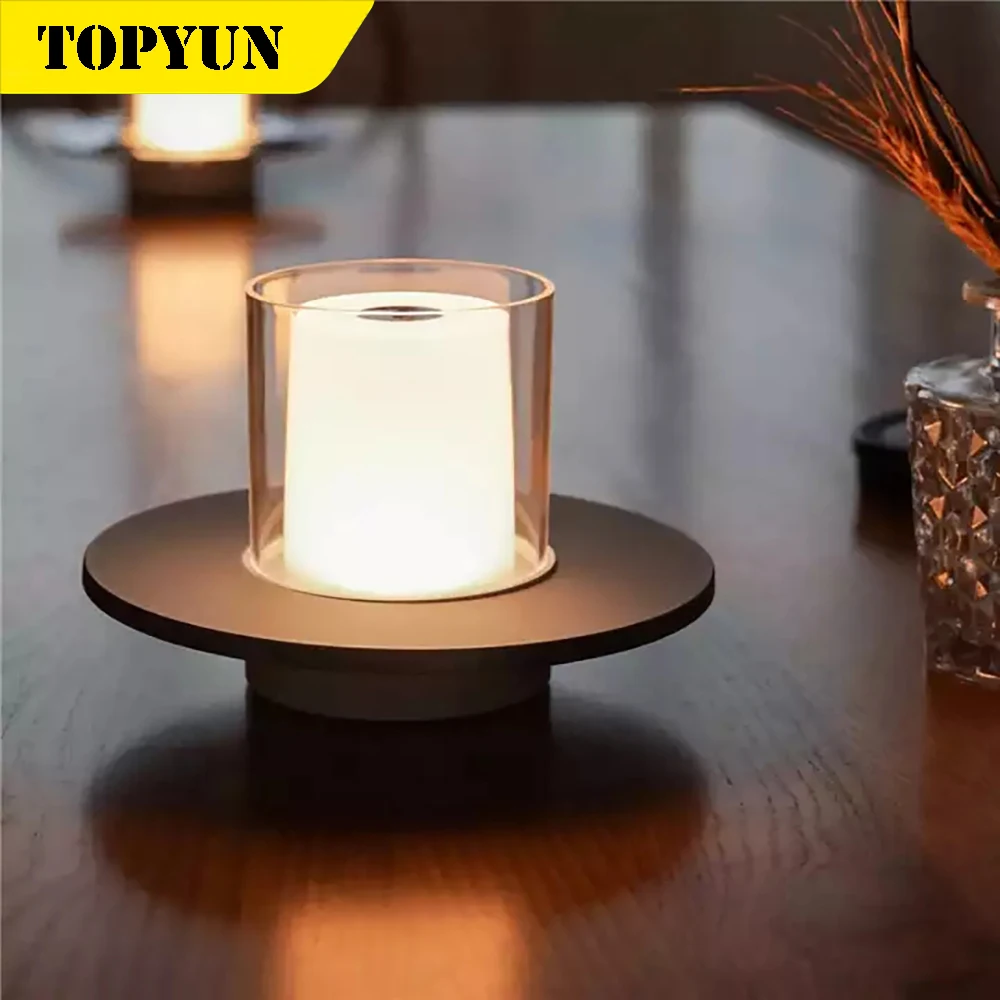 Battery Operated Led Rechargeable Dinning Table Lamp Decorative