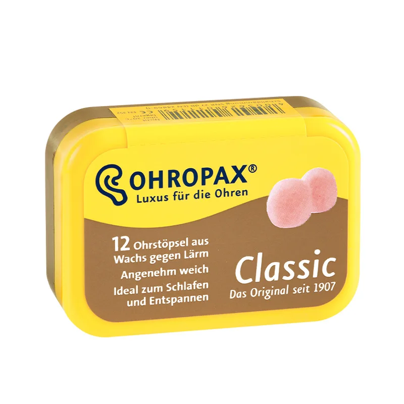 6pairs Classic Wax Earplugs Comfortable Traval Sleeping Noise Reduction foam earplugs silicone earplugs