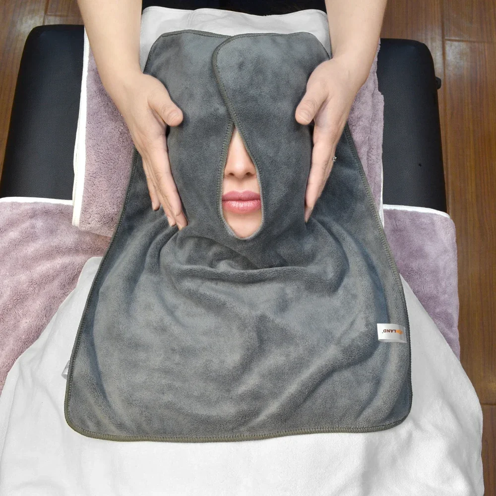 

Soft Salon Beauty Spa Facial Towel Microfibre U Shape Esthetician Face Facial Towel With S40cmX50cm 3 pcs Face towels Sand free