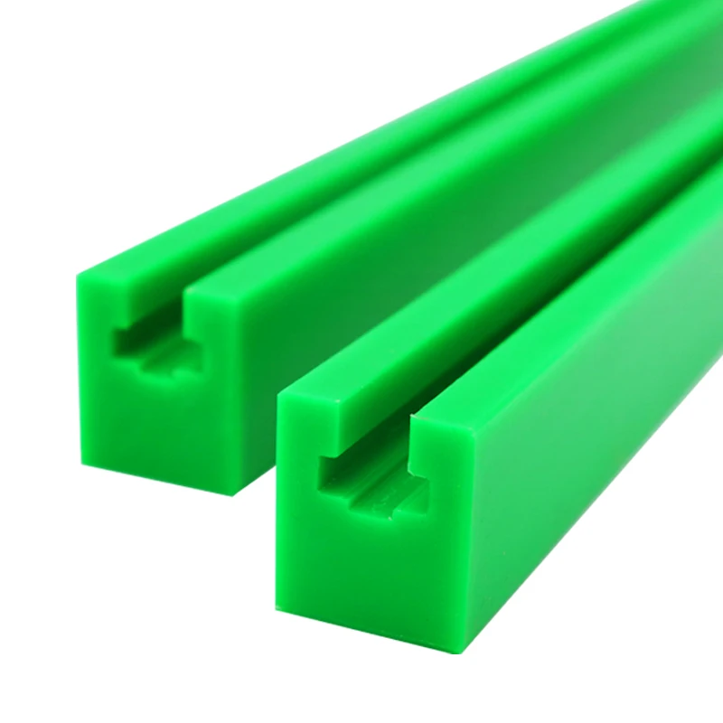 1Meter Concave Chain Guide Rail Groove 06B 08B 10A Nylon Plastic K Type Polyethylene Chain Guide Linear Rail Router