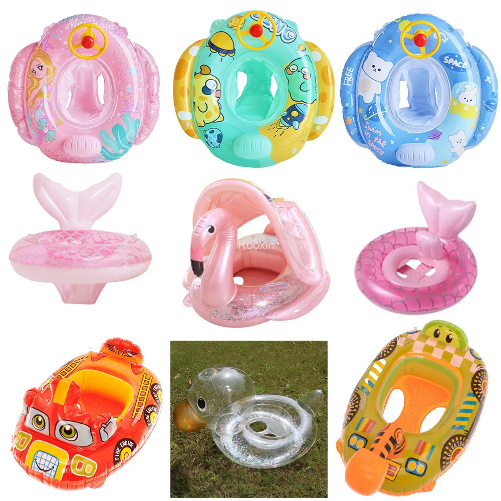 Inflatable Swimming Ring Pool Float Swimming Seat Water Play Tube Summer Beach Pool Party swimming toys