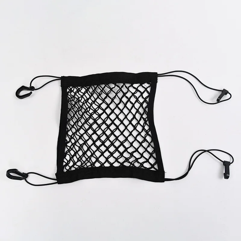 Car Interior Trunk Seat Back Elastic Mesh Net Car Styling Storage Bag Pocket Cage velcro Grid Pocket Holder Accessories Trun