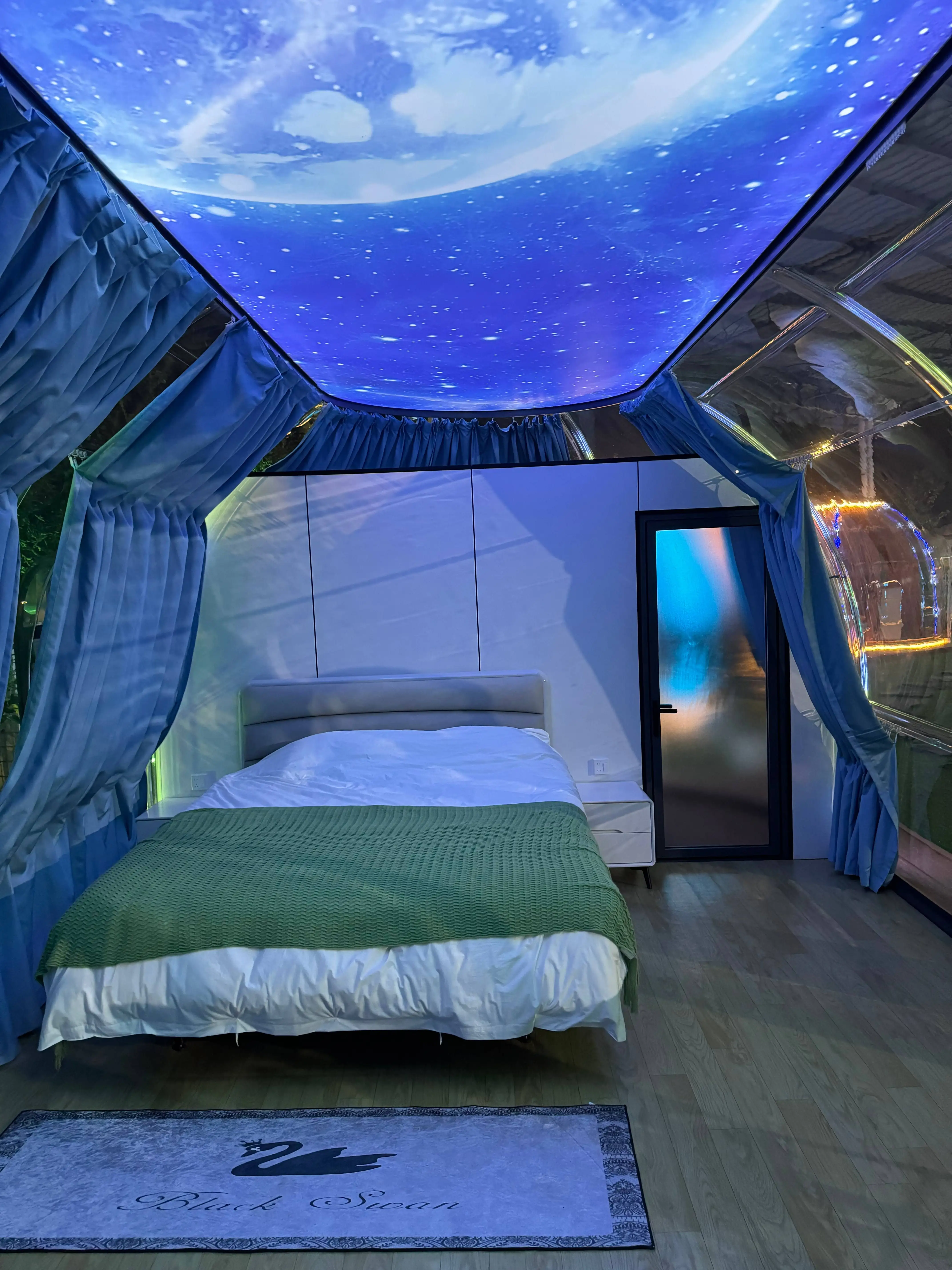 Transparent Starry PC Dome Tent Geodesic Igloo Round