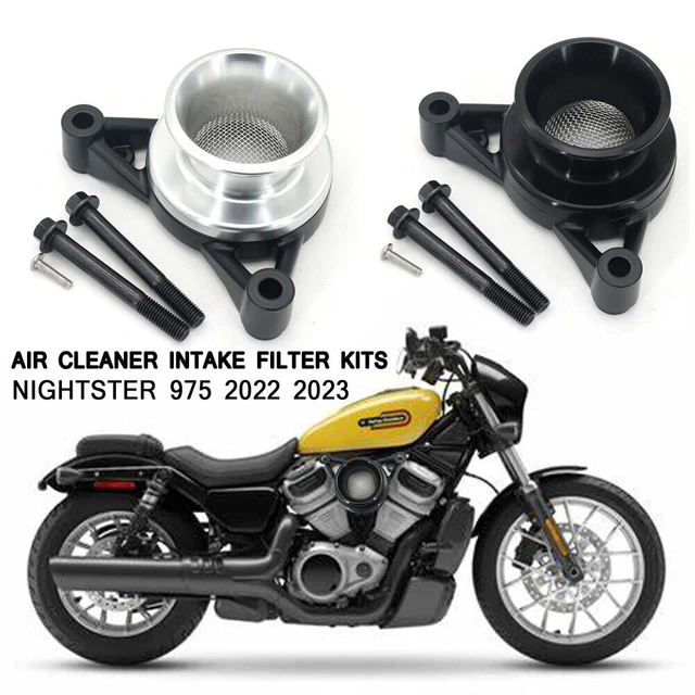 For Harley Nightster 975 RH975 2022 2023 Accesorios Motorcycle Air Cleaner  Intake System Kit 2.5 Spun Air Filter Velocity Stack - AliExpress