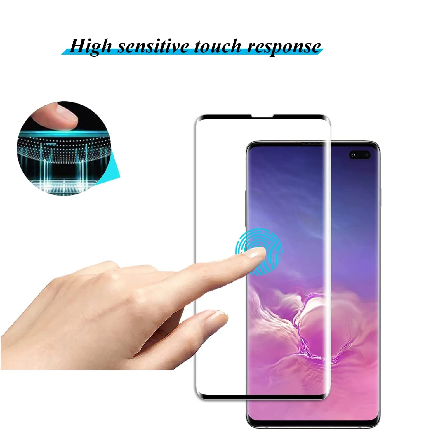 1 pz/4 pz vetro temperato per Samsung Galaxy S10 SM-G973 pellicola proteggi schermo in vetro