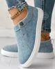 Sneakers Women Snap Button Round Toe Design Buckle Sneakers Ladies Breathable Sport Shoes Platform Vulcanized Shoes Zapatillas 1