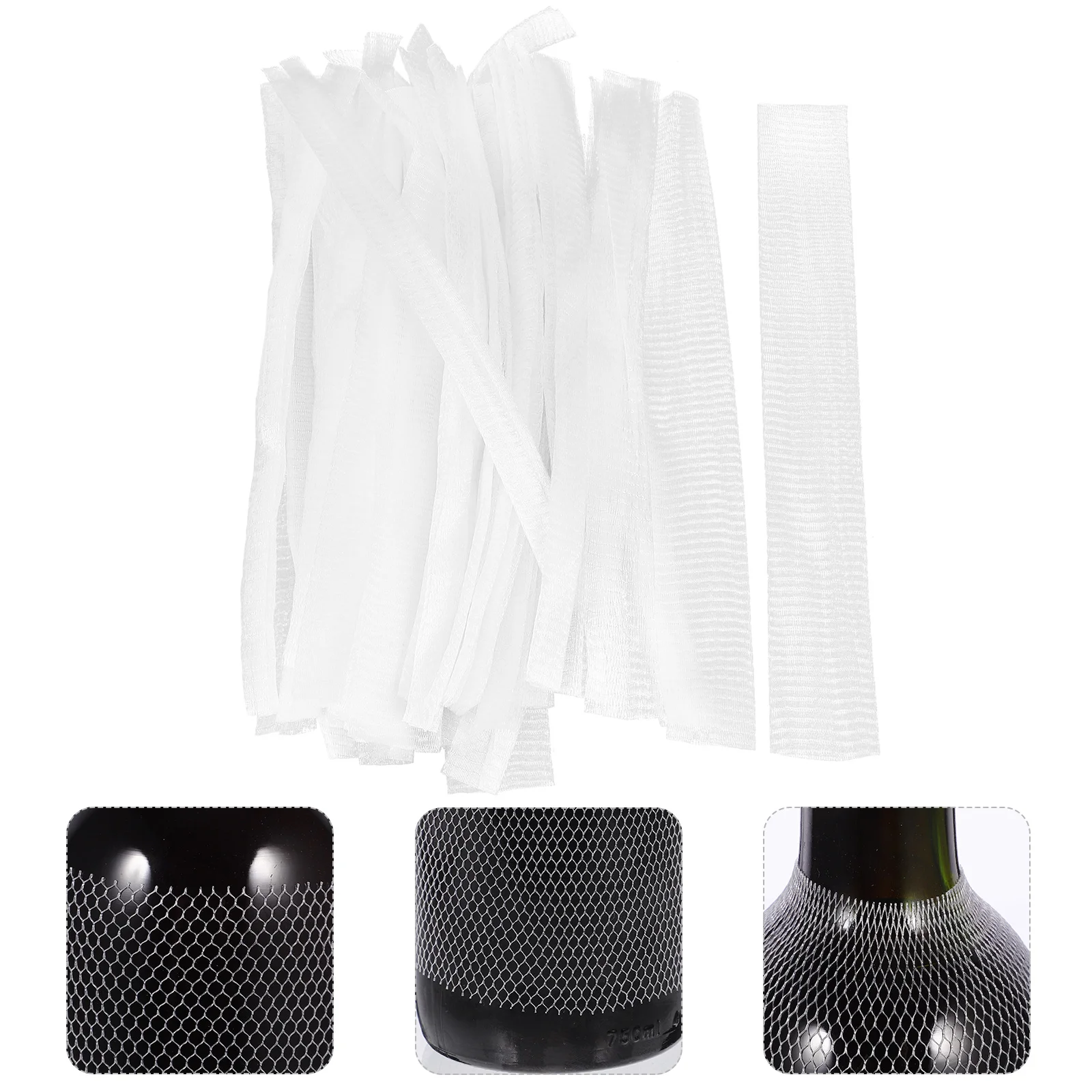 

50pcs Bottles Mesh Protector Mesh Protective Sleeves Net Bottle Sleeves