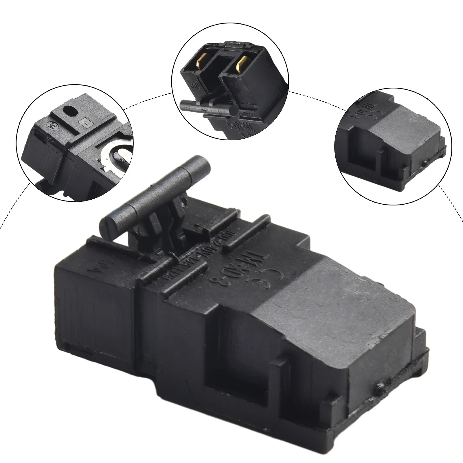 【Exclusive】 Thermostat Switch Button Switch Electric Kettle Parts Kitchen Replacement TM-XD-3 100 Degrees Celsius.