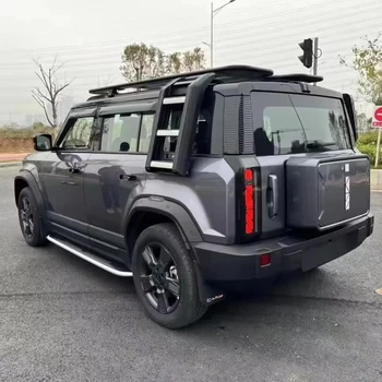 Off-Road Modified Suit Folding Ladder Roof Luggage Rack with Platform Ladder Side Bag For Chery ICar03 Custom Auto Parts Kit