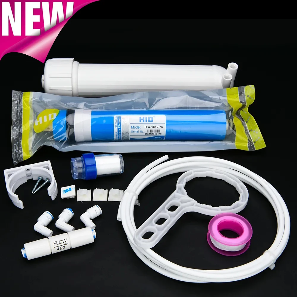 VORM RO Membrane 75gpd + 1812 RO Membrane Housing + Reverse Osmosis Water Filter System Parts Free Shipping