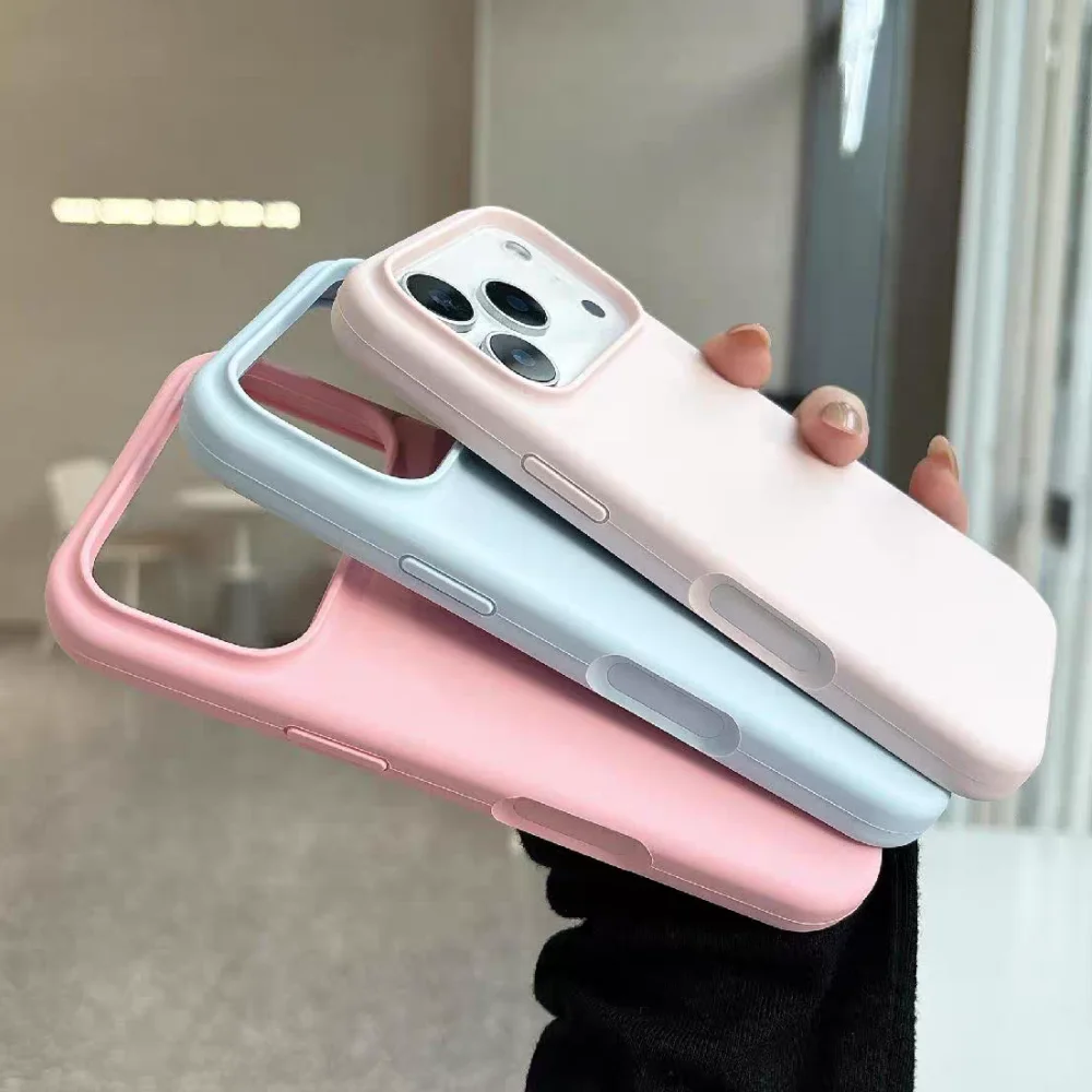 Original Solid Color for Magsafe Magnetic Silicone Case for iPhone 17 Pro Max 16 15 14 13 12 11 Pro Max 15 14 Plus Soft Cover 2