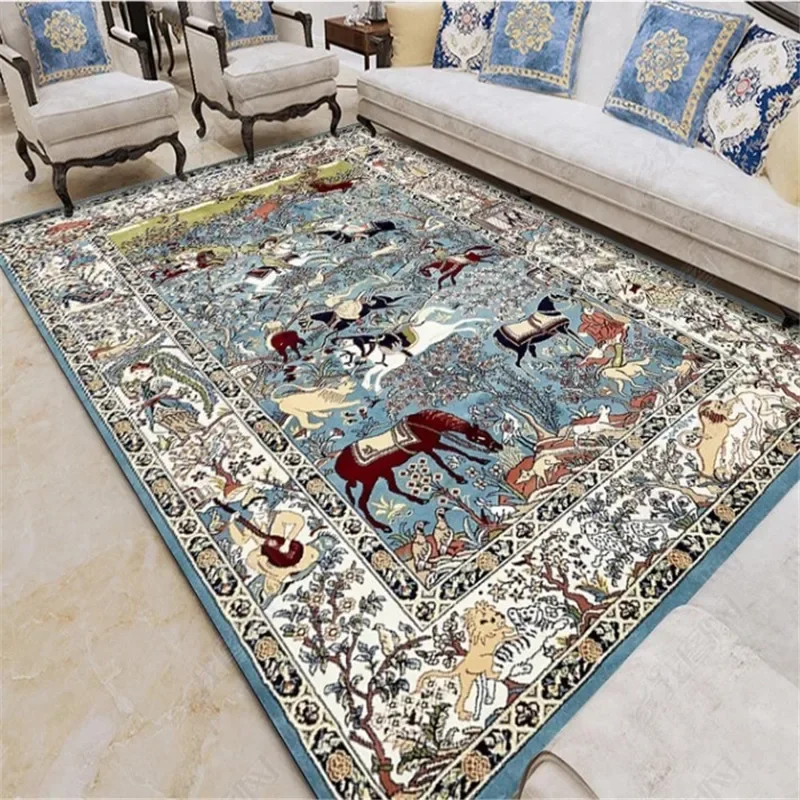 

200*300cm Moroccan style living room carpet, jacquard floor mat, bedroom headboard, bohemian style, Turkish retro carpet