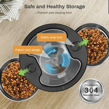 Alternative view of 4.5L Smart Pet Feeder with Dual Bowls