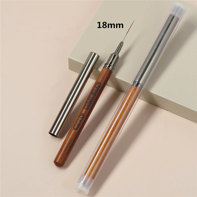 6/9/12/15/18mm Round Wood Handle Art Liner DIY Painting Brush Drawing Lines Stripe Flower Painting Pen UV Gel Brush 2