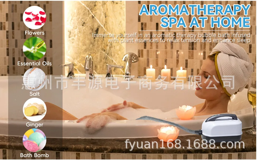 Home Surfing Massage Bath Mat Full Body Massage Bathtub Bubble Machine SPA Non-slip Bath Mat 6