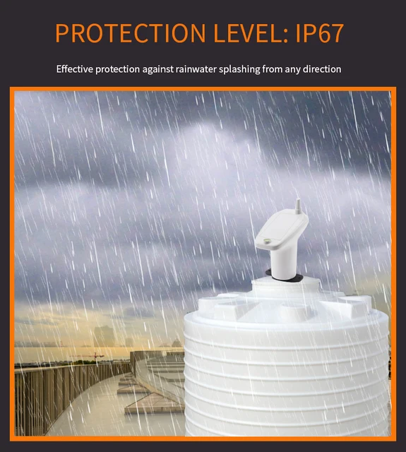 Lckiioy Ultraschall Füllstandsmesser - Wasserstand Alarm Für Tanks Bis 5m