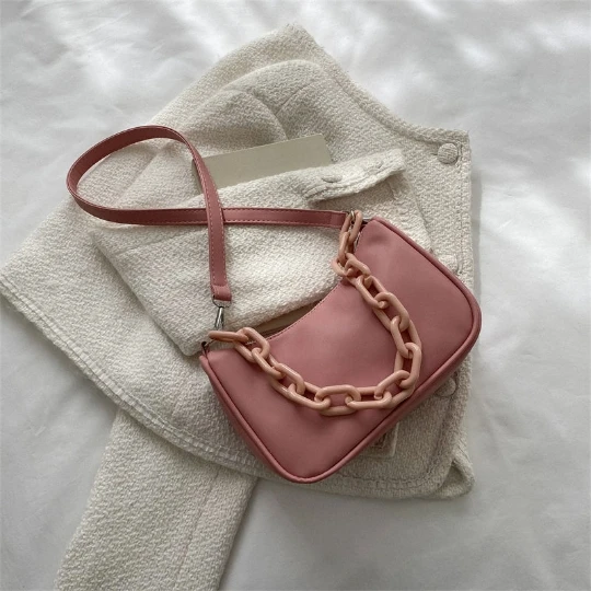 

Женская сумка, новинка 2024, розовая Женская Роскошная Сумка через плечо из искусственной кожи и ПВХ, женская сумка через плечо, женская сумка-тоут для телефона