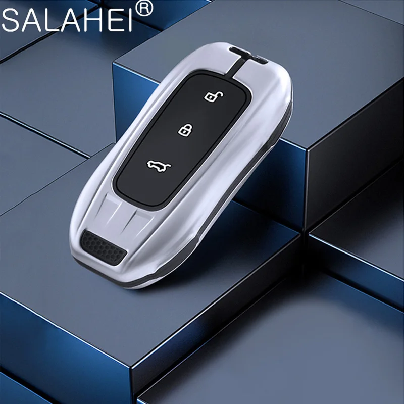 

Zinc Alloy Silicone Car Key Case Cover Protector For Leading Ideal One Li Auto L9 2022 Keychain Holder Fob Shell Accessories