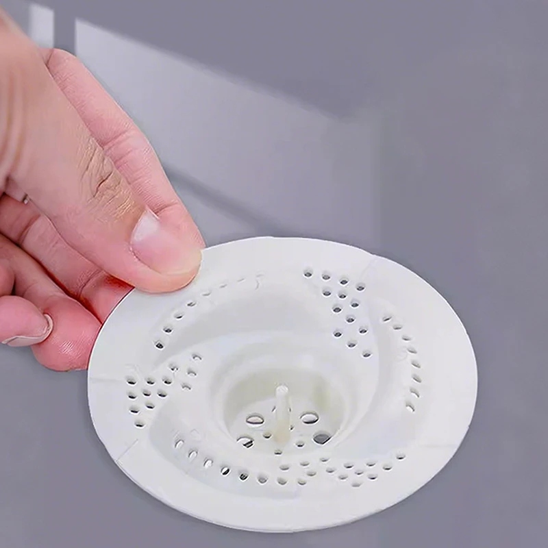 유니버설 와류 바닥 배수구 필터 욕실 하수구 머리카락 필터 화장실 배수구 머리카락 방지 도구 가정용 싱크 스트레이너 플러그