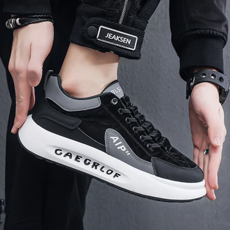2024Summer Men's Sneakers Fashion Versatile Casual Shoes for Men Comfort Lace Up Platform Shoe Breathable Non-slip Running Shoes