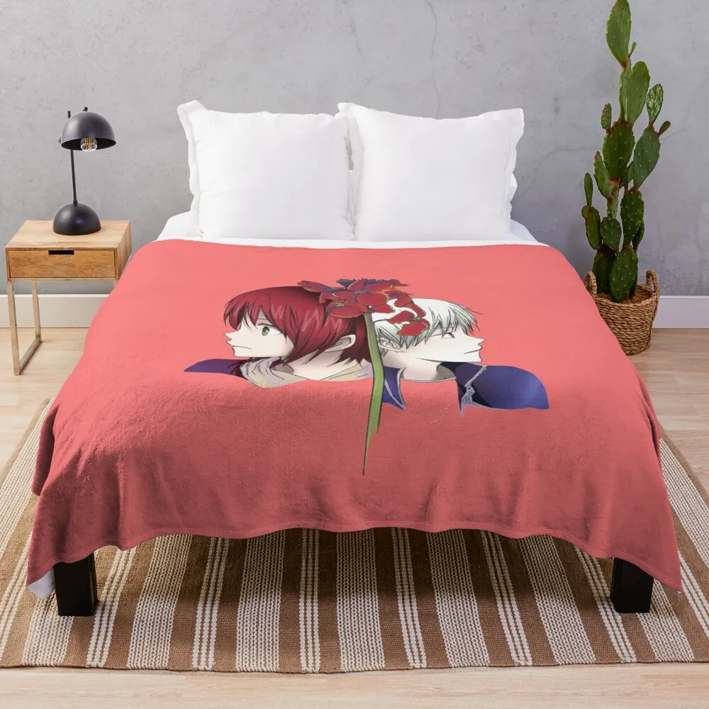 

Akagami no Shirayukihime Throw Blanket Blankets Sofas Of Decoration Furry Blankets Luxury Brand Blanket Fluffy Blankets Large