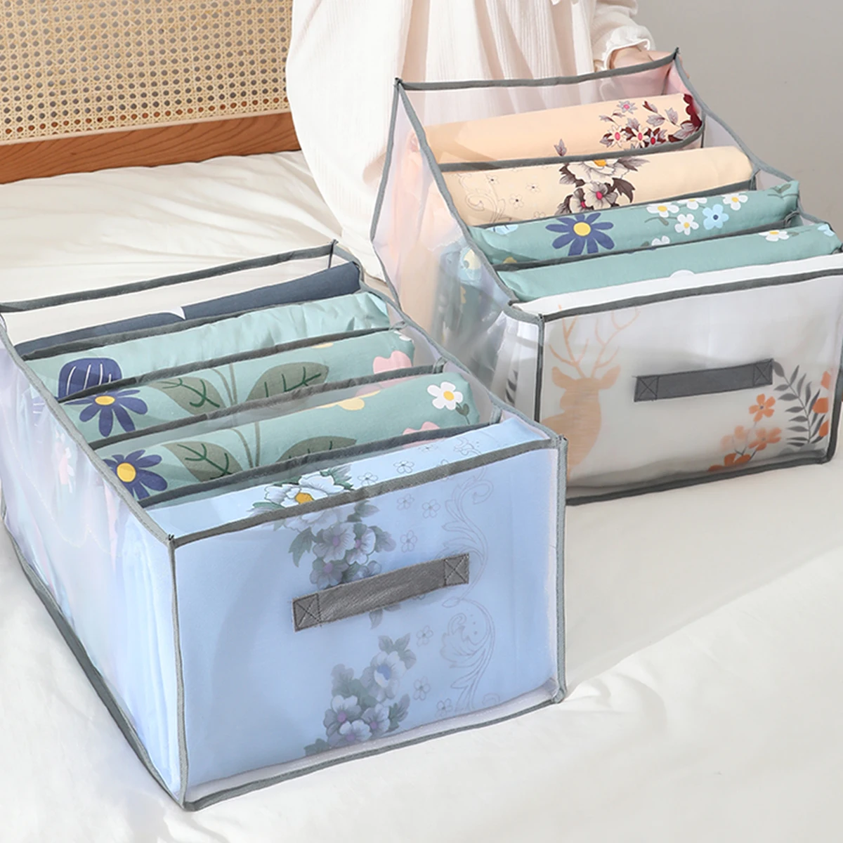 Bed Sheets Bedding Clothes Wardrobe Sorting And Storage Box 3