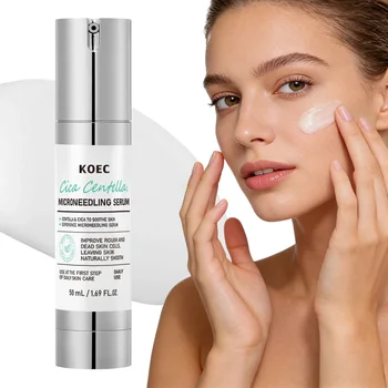 Siero Microneedling con Spicule, Esfoliante per Pori, Booster Idratante con Estratto di Centella Asiatica, Propoli e Aloe, Cura della Pelle Coreana per Effetto Vetro