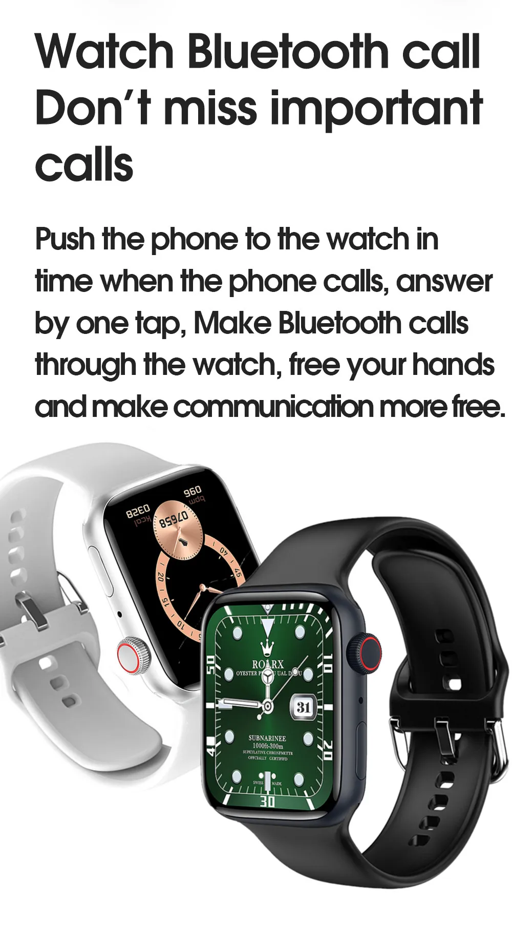 Original iwo W27 Max Smart Watch Two Button 45mm Series 7 Wireless Charger Bluetooth Call IP68 Waterproof Password Smartwatch