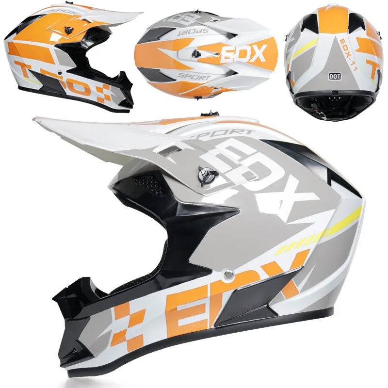 

Motocross Adult Helmet ATV SUV Downhill Mountain Bike DH Hood Cross Capacetes DOT Approved