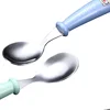 Baby Gadgets Tableware Set Children Utensil Stainless Steel Toddler Dinnerware Cutlery Cartoon Infant Food Feeding Spoon Fork 4