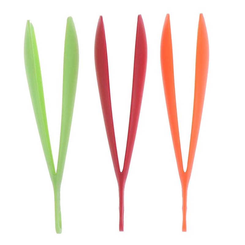 14.7*3.5cm Plastic Food Tongs Non-Stick Barbecue Clip BBQ Food Salad Tong Kitchenware Kitchen Utensils Accessories 3Colors