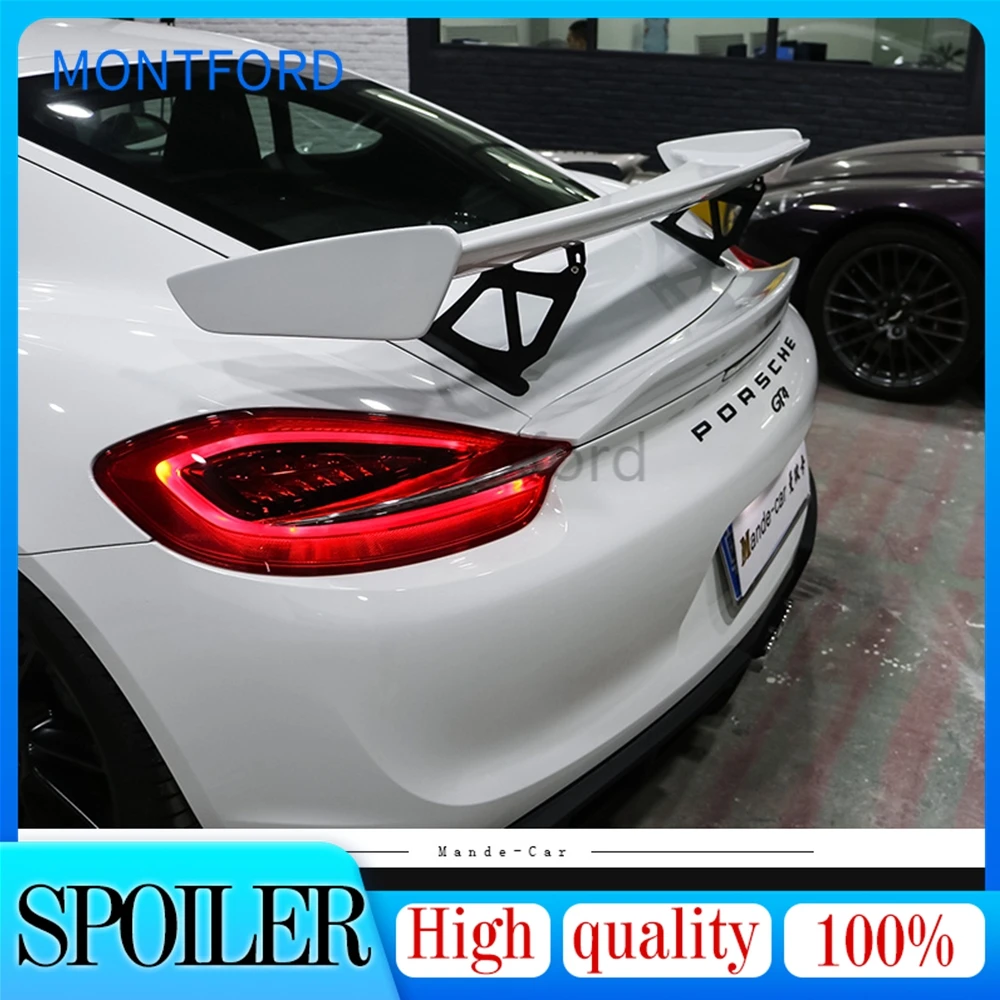 

Car Styling Rear Trunk Spoiler Boot Lip Wing for Porsche 981 718 987 997 998 911 GT4 Carbon Fiber / FRP