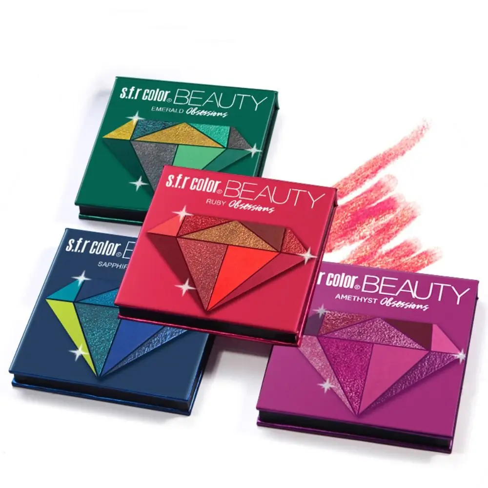 

Waterproof Eyeshadow Palette Shimmer Matte Eye Shadow Glossy Firmly Sparkling 9 Colors Eye Shadow Base Makeup