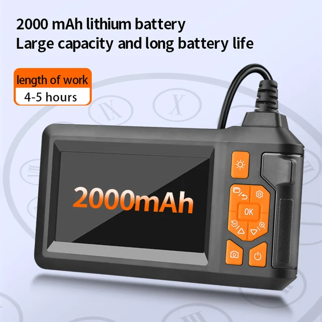DDCAMERA 4.3" IPS Single Dual Lens Car Inspection Borescope Sewer Camera IP67 Waterproof Snake Camera Take photos and videos 6