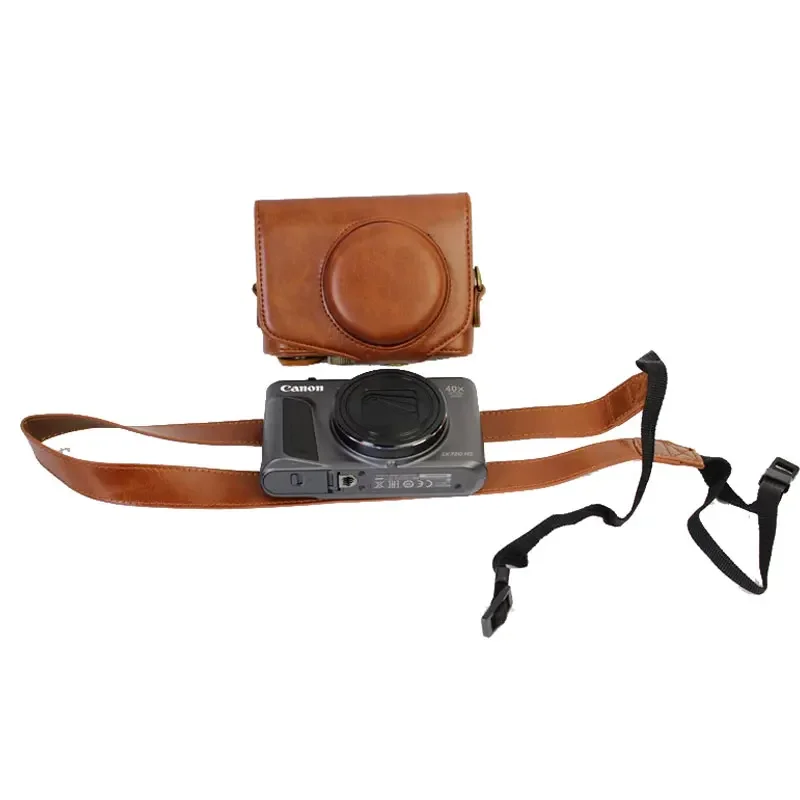 レザーカメラケース,ショルダーストラップ,canonsx700 hs sx710 sx710