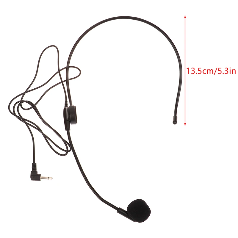 3.5mm 머리에 착용하는 유선 마이크 헤드셋, 음성 증폭기 스피커, 연설용 선명한 사운드 마이크, 교사 회의 가이드