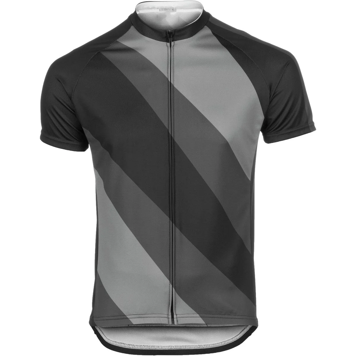 Black Cycling Jersey, Men's Activewear Short Sleeve Breathable Casual Bike Shirts
