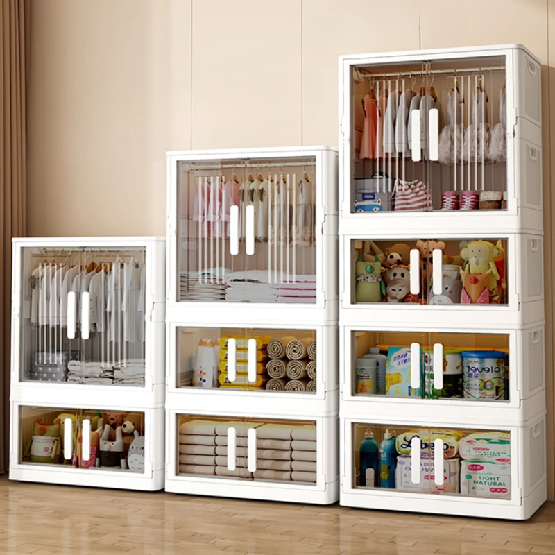 

Storage Box Portable Collapsible Multi-tier with Wheels for Organizing Clothes Quilts and Household Items in Dormitories or Home