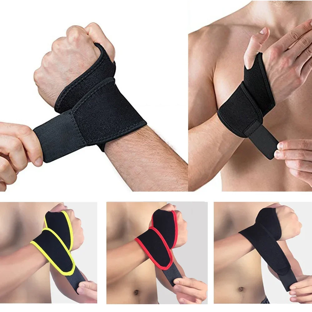 GOMOREON 1Pcs Wrist Guard Band Brace Support Carpal Tunnel Pain Wraps Bandage Fitness Wristbands