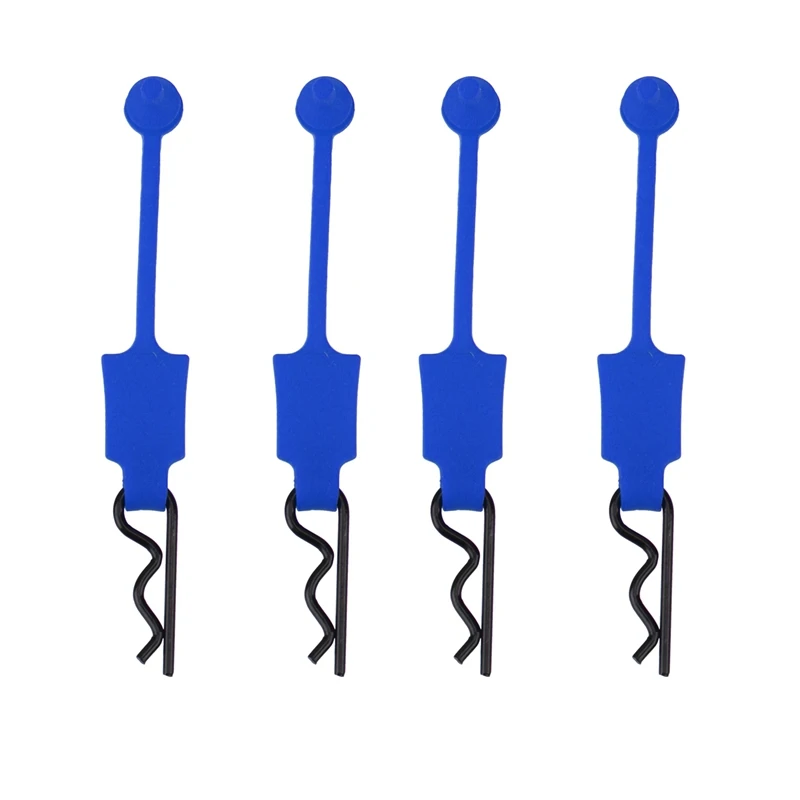 Durable Rubber Body Clips Set - Pack of 4