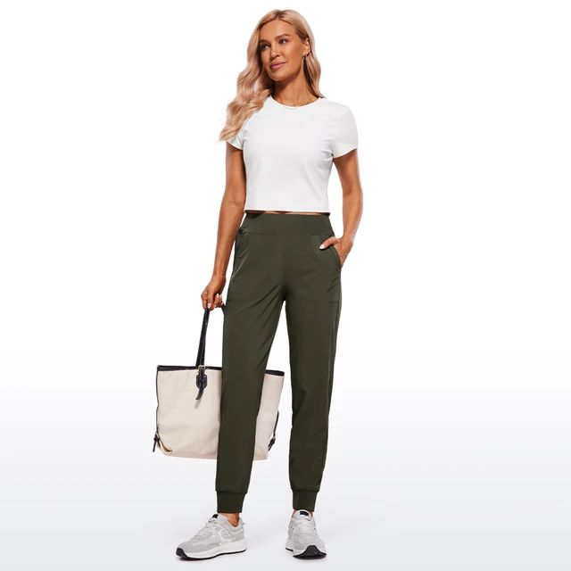 가벼운 편안함과 스타일을 위한 CRZ YOGA 여성용 포켓 조거 바지