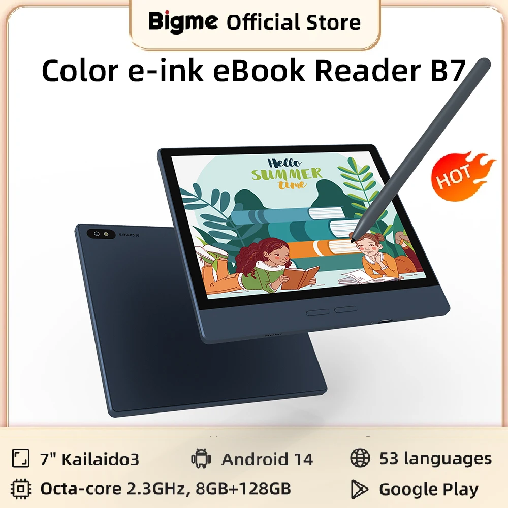 Bigme B7【7インチ E ink Androidタブレット】 Amazon.com: Bigme B7 Color ePaper Tablet 7 Inch 8+128GB Ebook