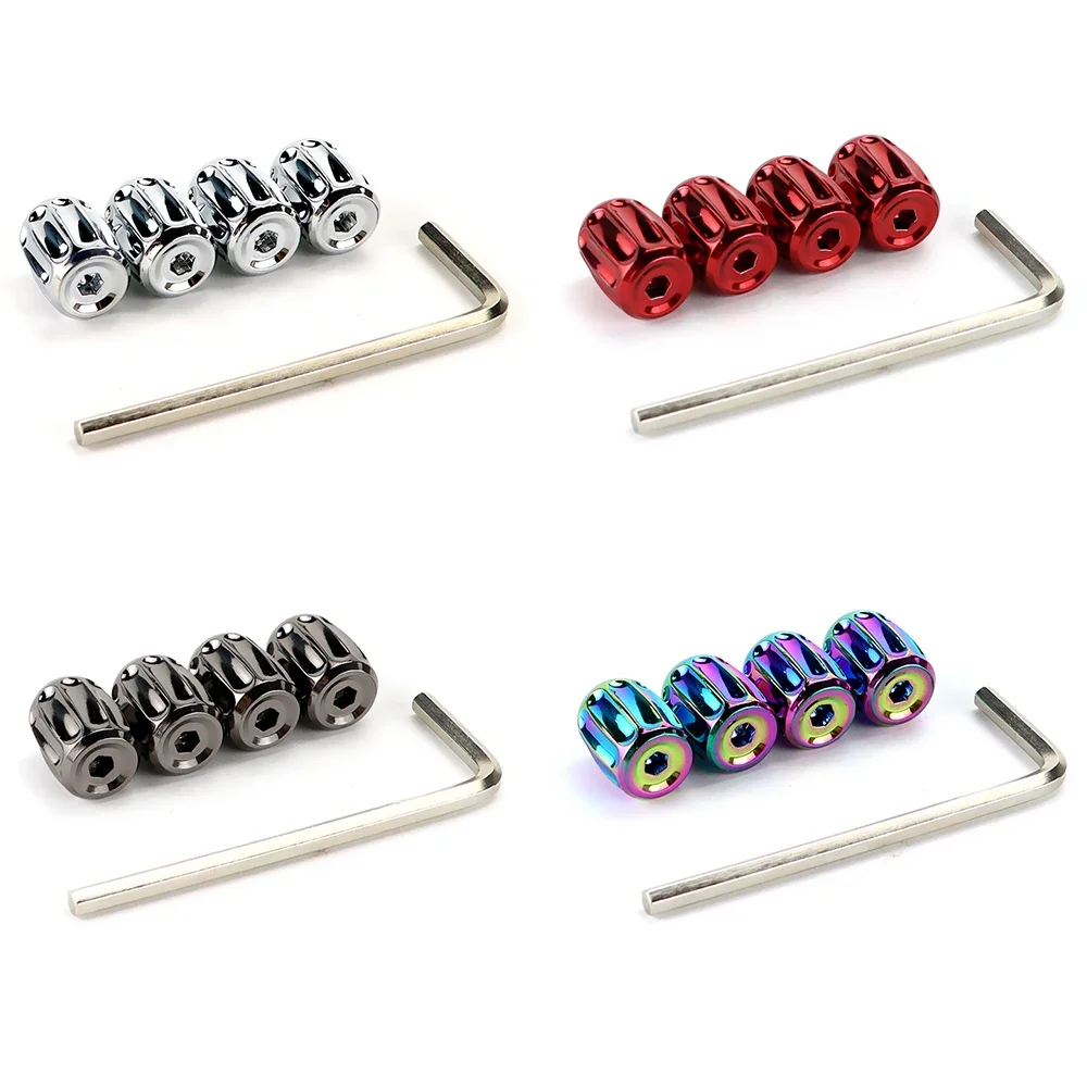 Tire Valve Caps 1Set Zinc Alloy Anti-theft Car Wheel Tires Tire Stem Air Airtight Covers