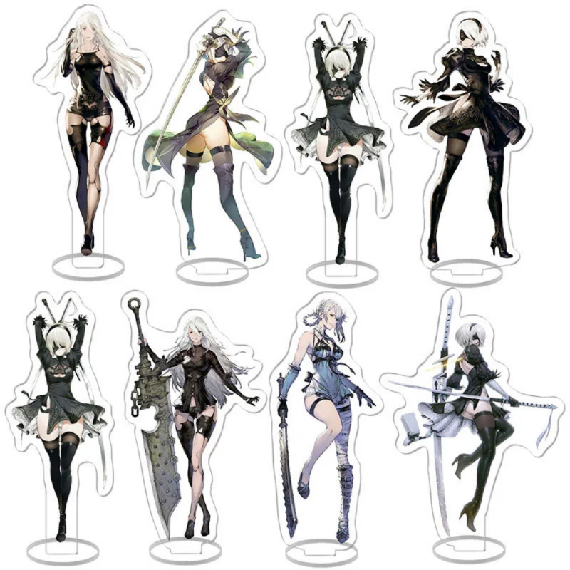 thumbnail image 2 of Figura de acción de NieR:Automata Anime Game, soporte acrílico, modelo de juguete, placa de decoración de escritorio, coleccionable, para amigos y fanáticos, regalos, 2 of 5